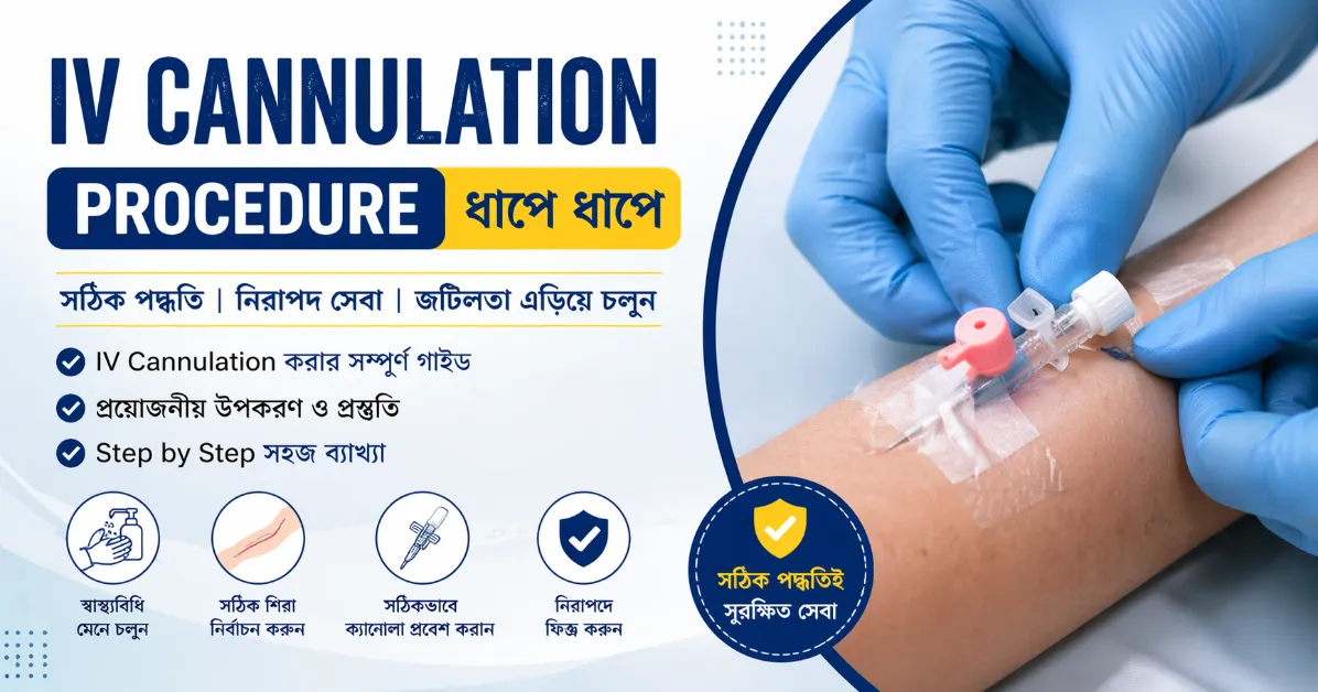 IV cannulation procedure step by step
